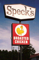 Broasted chicken sign